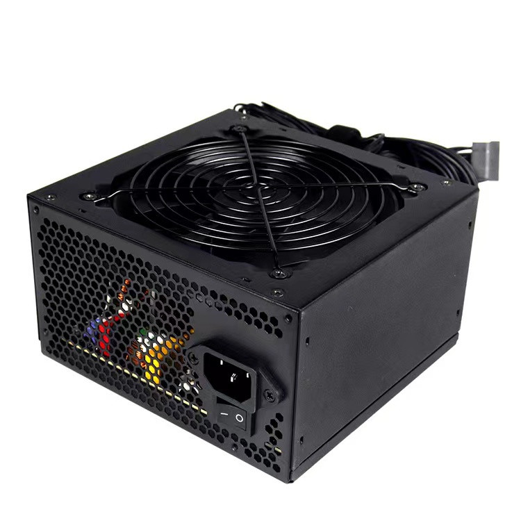 550W ATX Computer Gaming Power Supply 12cm Fan Black Cover Custom Logo